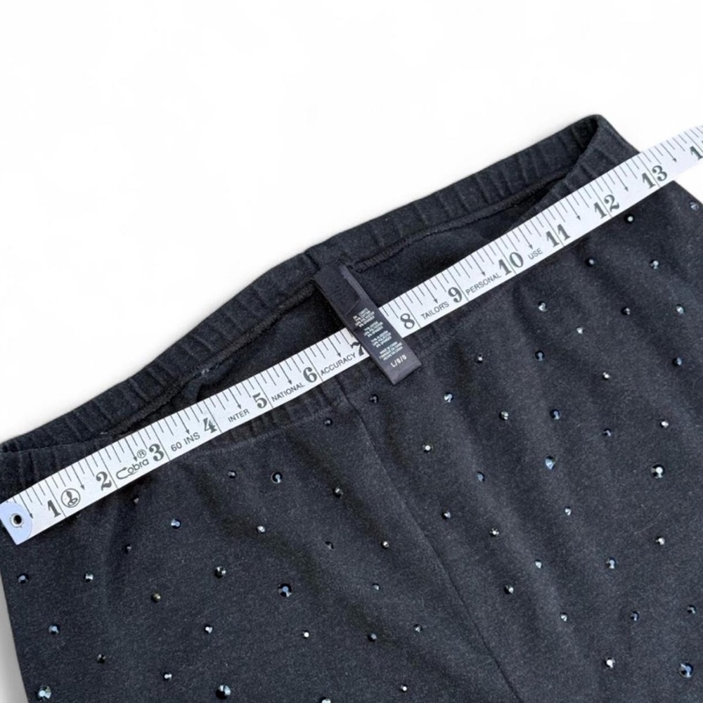 SKIMS black rhinestone Women's Leggings - Picture 6 of 6